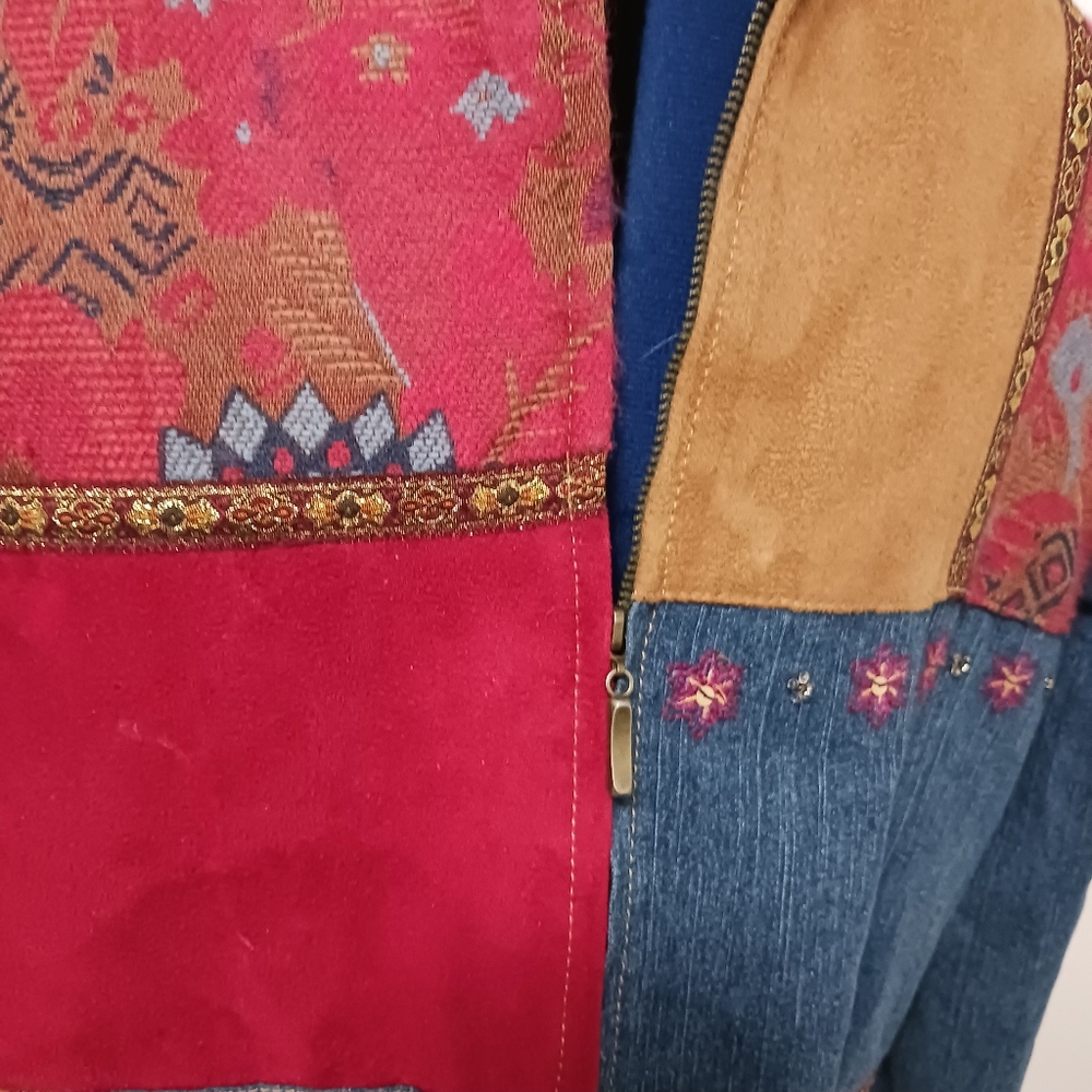 Dunner Patchwork Jacket 14P Colorful Grandmacore - image 3